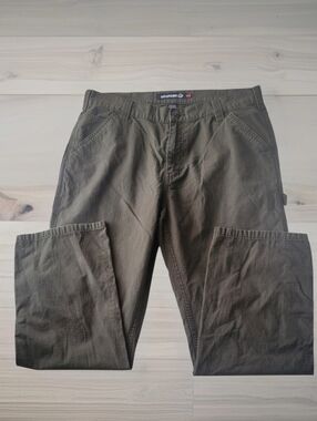 Wolverine Men's Ripstop Carpenter Pants Olive Green Sz 38x32